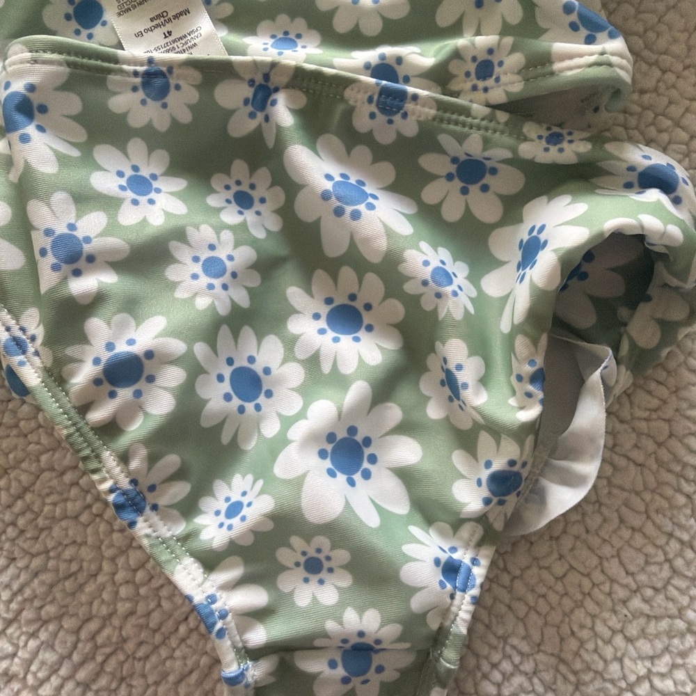 Saint Eve Girls' Turquoise Mermaid Rash Guard Bikini Set - Picture 5 of 5